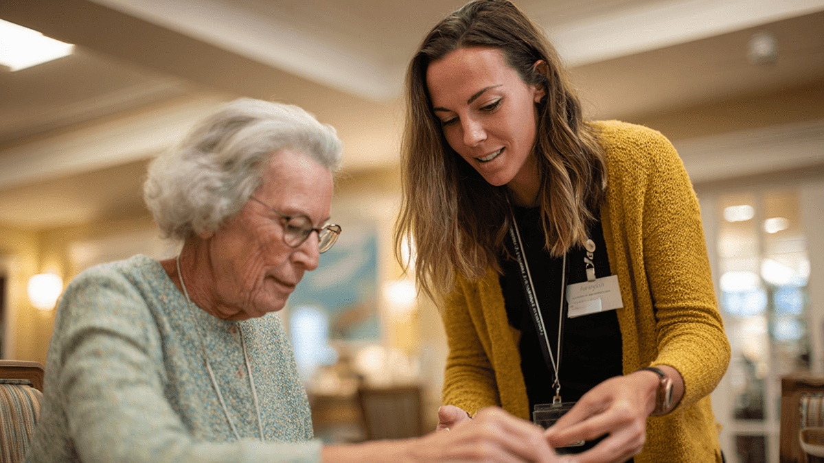 Care environment in a Memory Care community