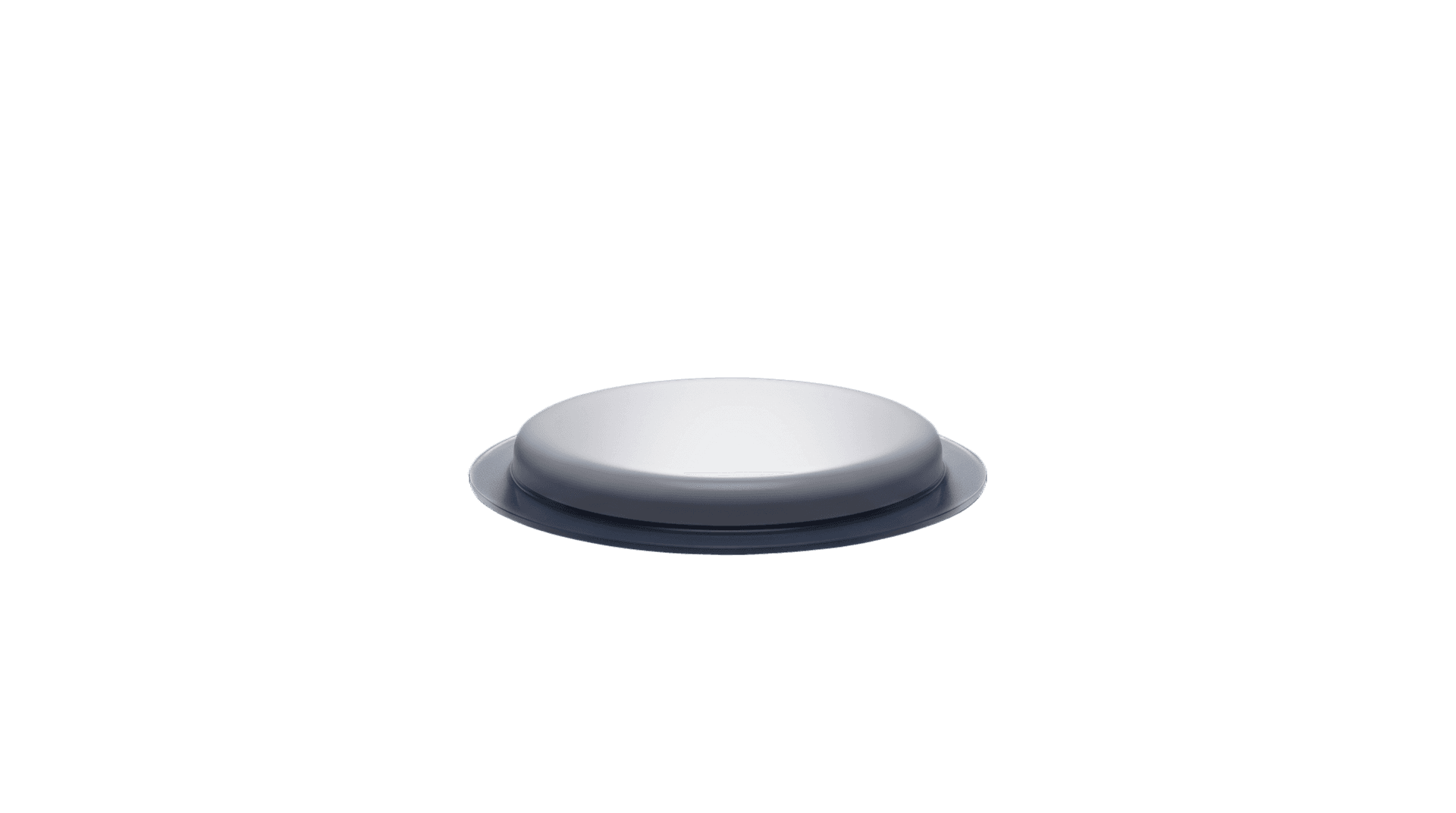 Continuous glucose sensor with its one-press applicator, generic unbranded render