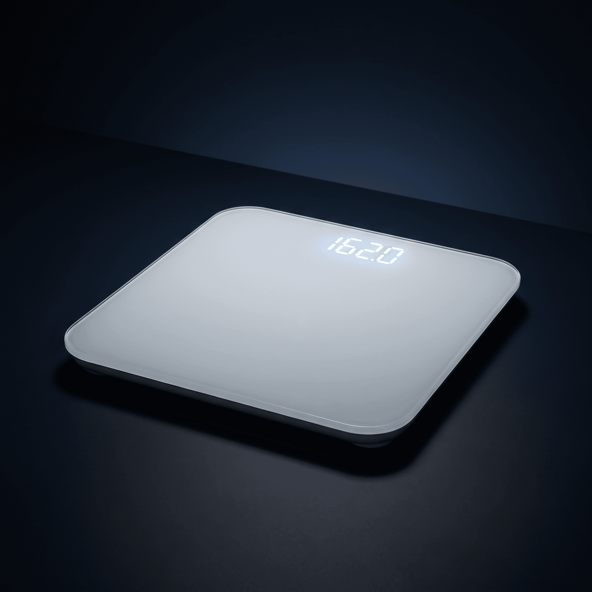 Flat digital body-weight scale reading 162.0